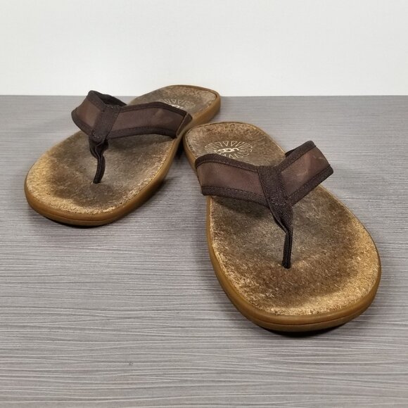 UGG Seaside Flip Flop, Chestnut, Mens Size 11 M / 44.5 - Picture 4 of 10